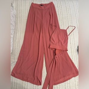 Two Piece Fashion Nova Light Pink Set